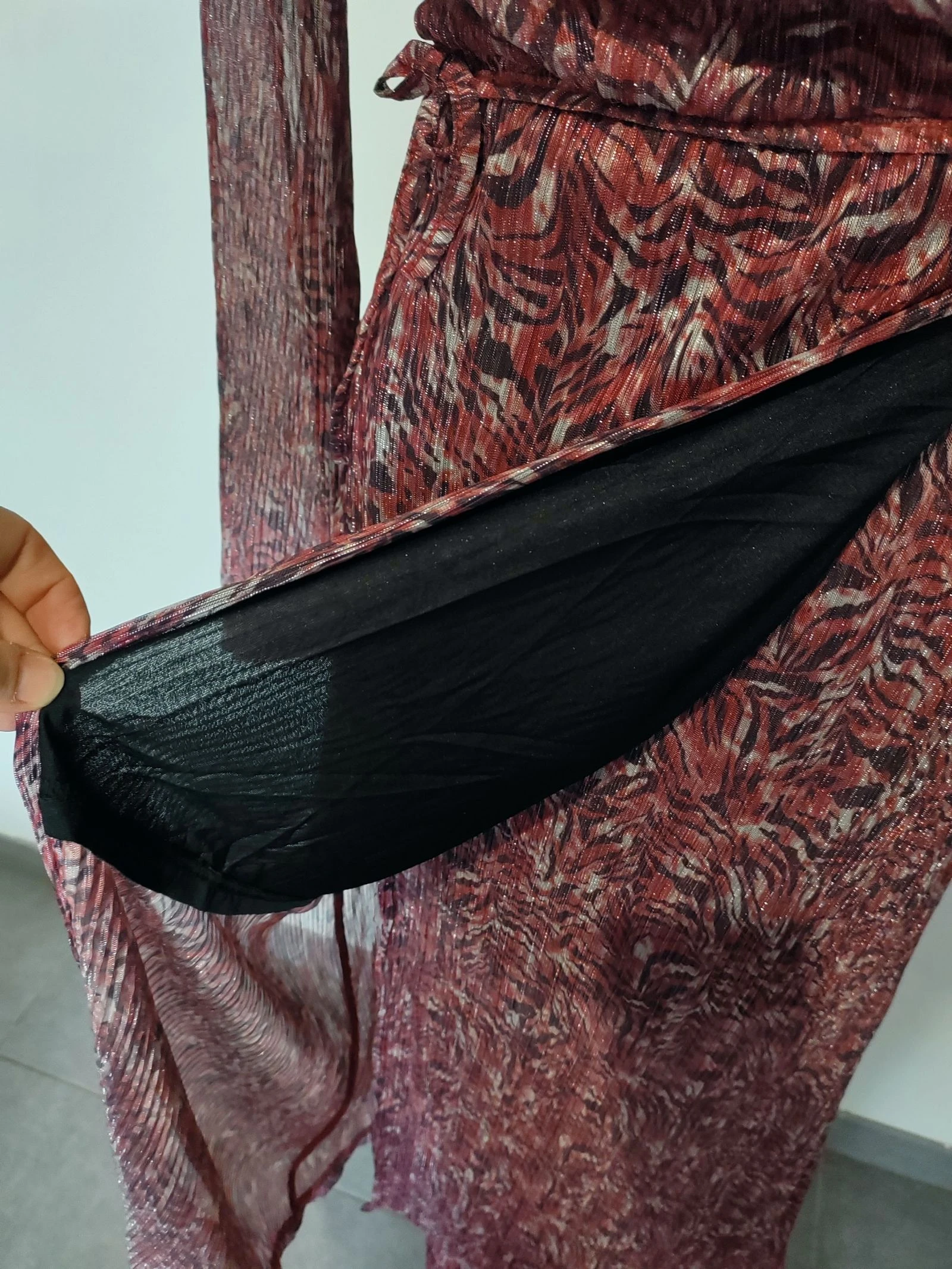 Vestido fluido em voile – photo 5